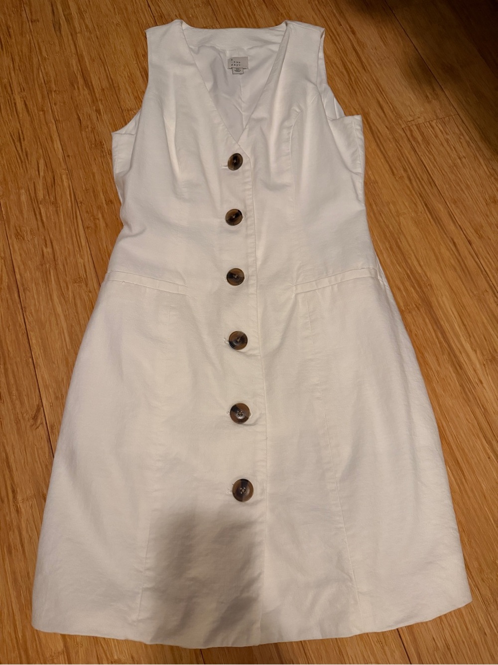 White Target A New Day Button Up Dress XS